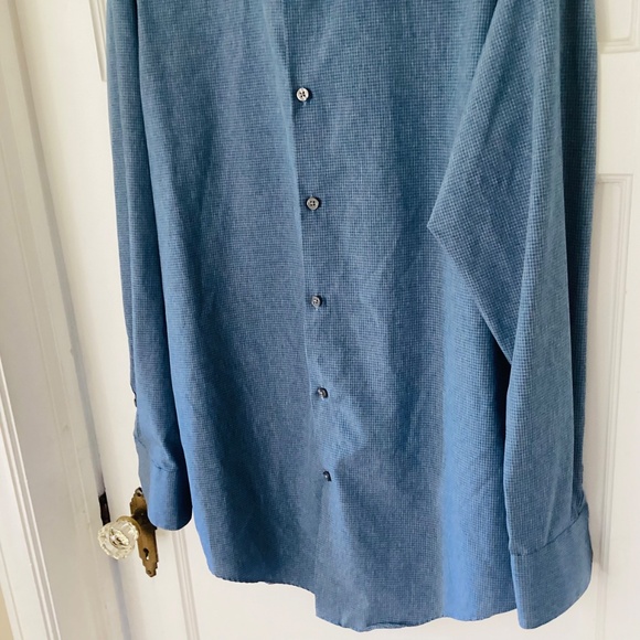 KIRKLAND SIGNATURE MENS Size M 4-WAY STRETCH SPORTSHIRT LONG SLEEVED BUTTON DOWN - Picture 4 of 11